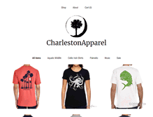 Tablet Screenshot of charlestonapparel.com